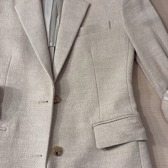 Beige structures women blazer size xs - Picture 3 of 6
